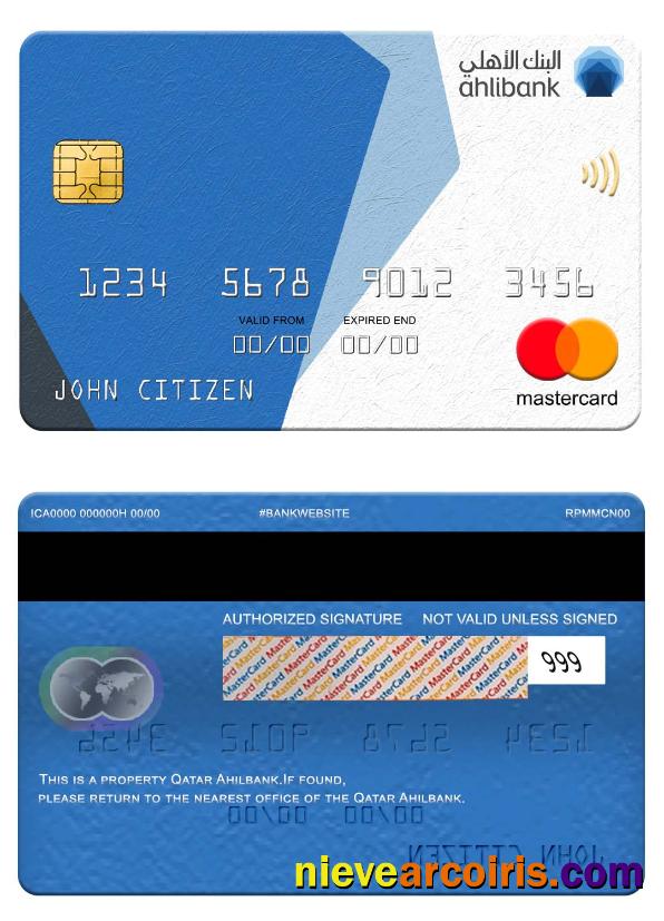 Qatar Ahilbank mastercard